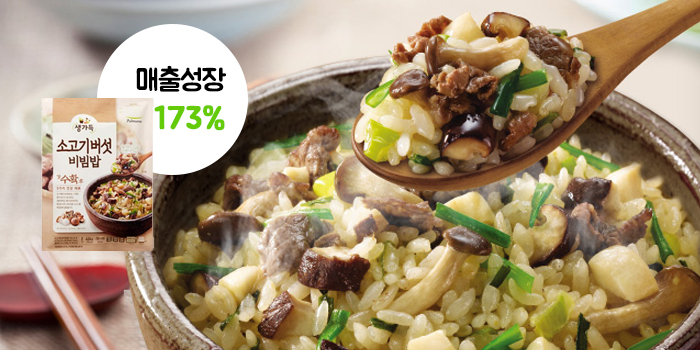 HMR 냉동밥 시장 트렌드 풀무원 소고기 버섯 비빔밥